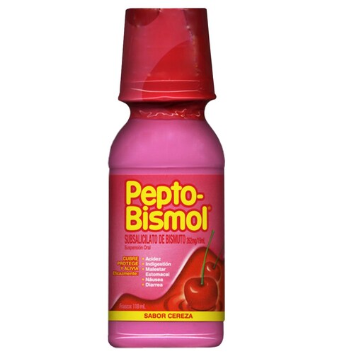 Pepto-Bismol Suspensión 118 ml Sabor Cereza