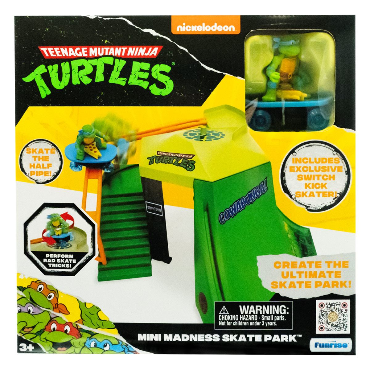 Mini Playset Tortugas Ninjas Skatepark