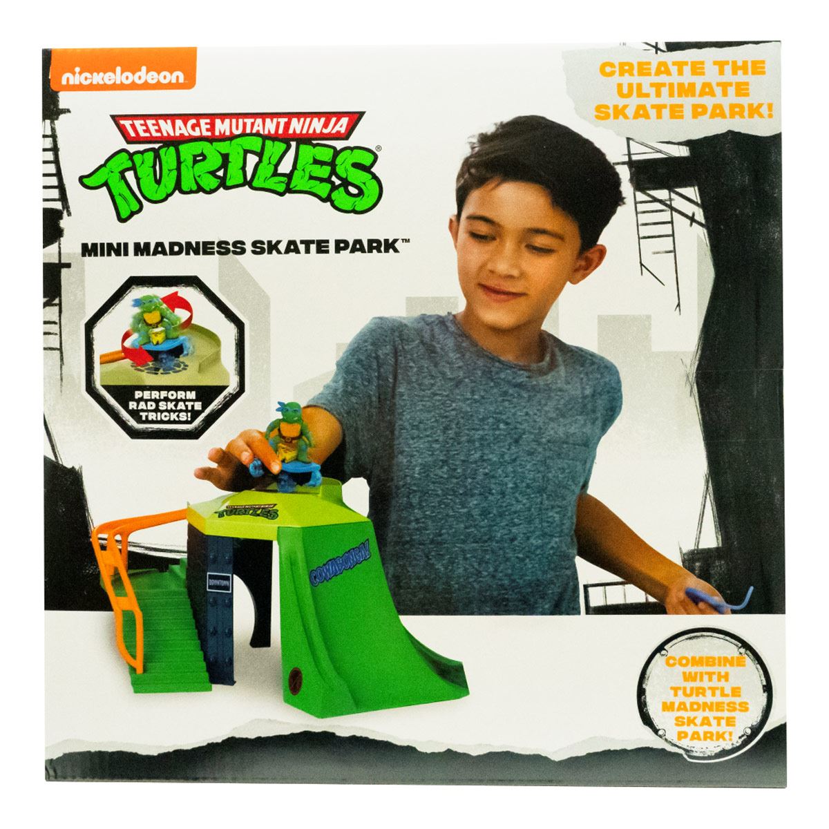 Mini Playset Tortugas Ninjas Skatepark