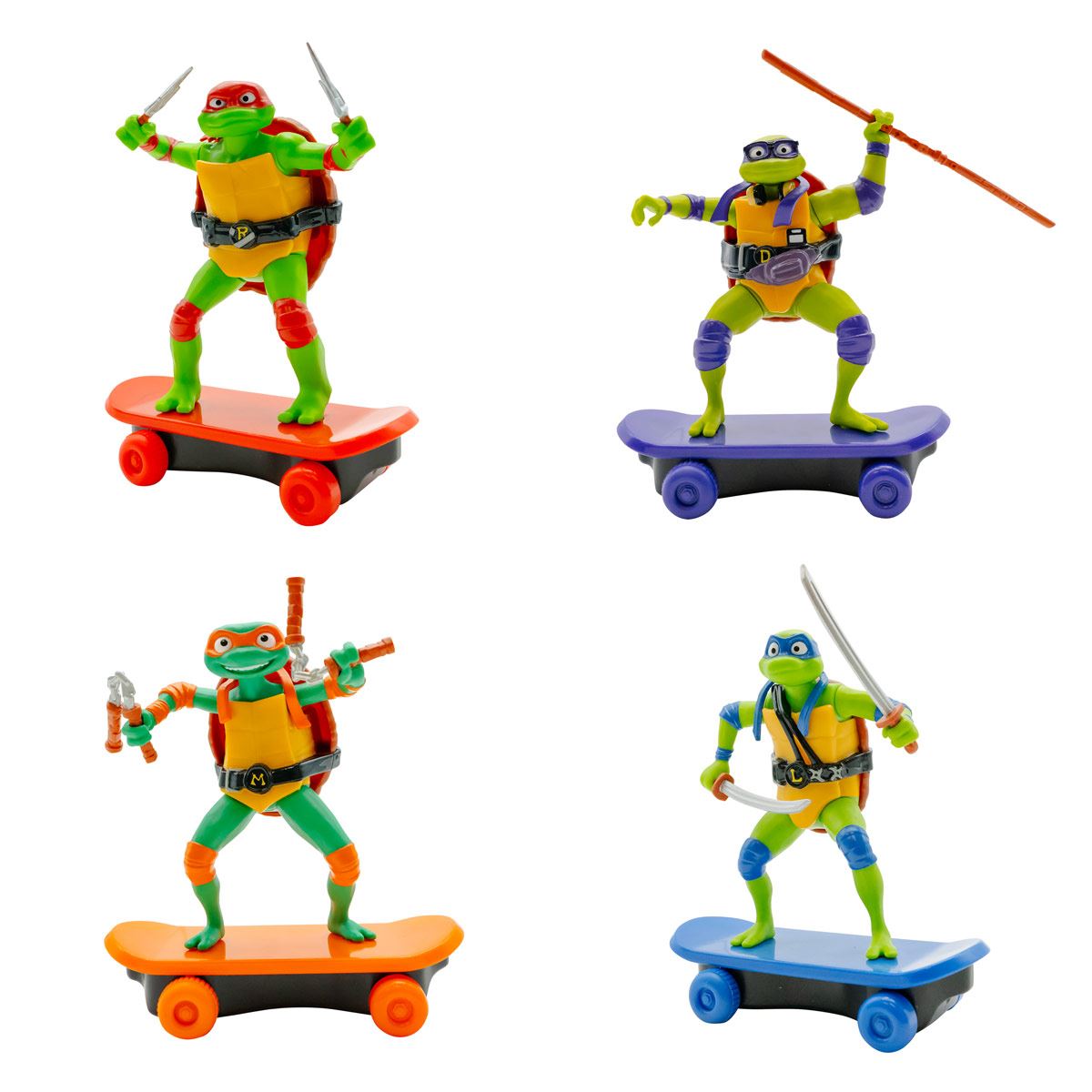 Figura Tortugas Ninjas Raph con Patineta
