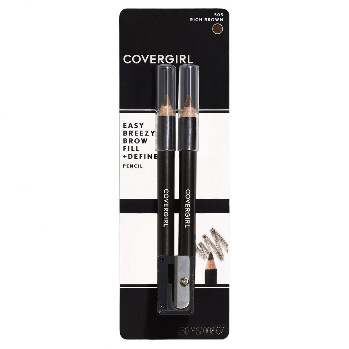 Lápiz para Cejas Covergirl Brow & Eyemaker 505 Rich Brown