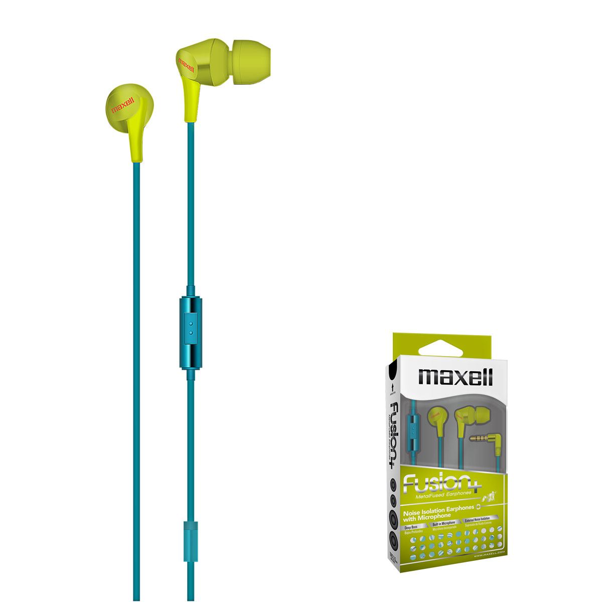 Audífonos Fusión Tennis Verdes Maxell