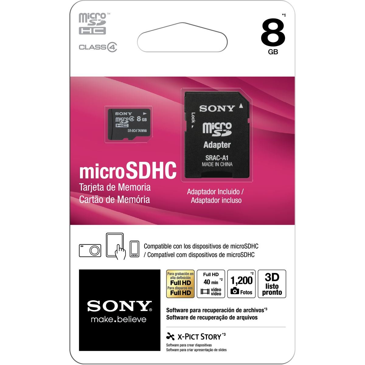 Tarjeta Sony Sr-8a4 Micro SD 8gb