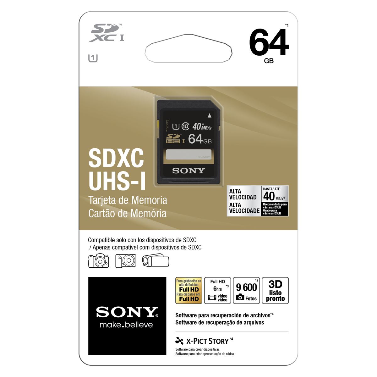 Tarjeta Sony Sd Cls 10 64gb Ultrahs