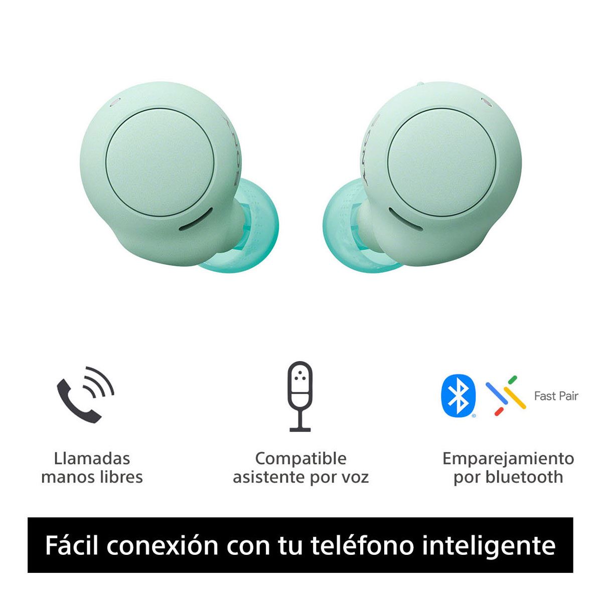 Audífonos Sony WF-C500 True Wireless Verde