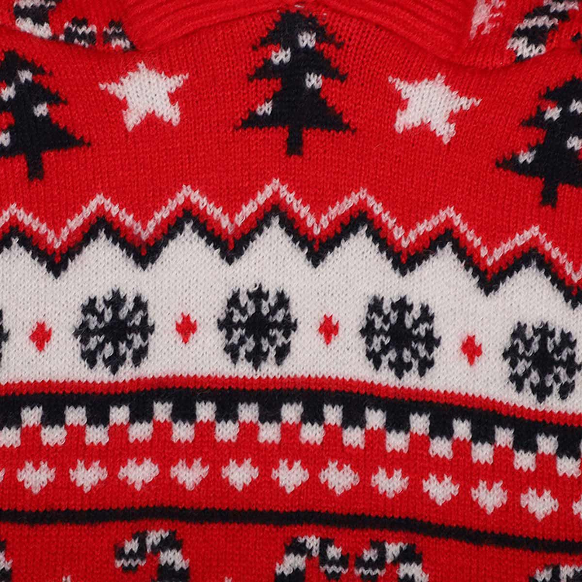 Suéter Con Gorro De Navidad Jeanious Rojo G