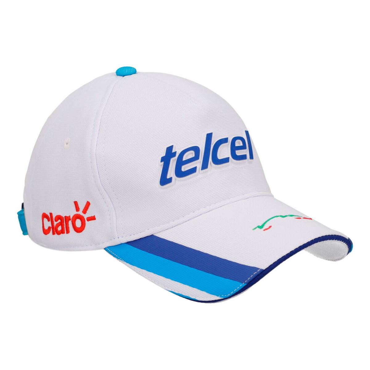 Gorra blanca Pole Position logo 23 para hombre