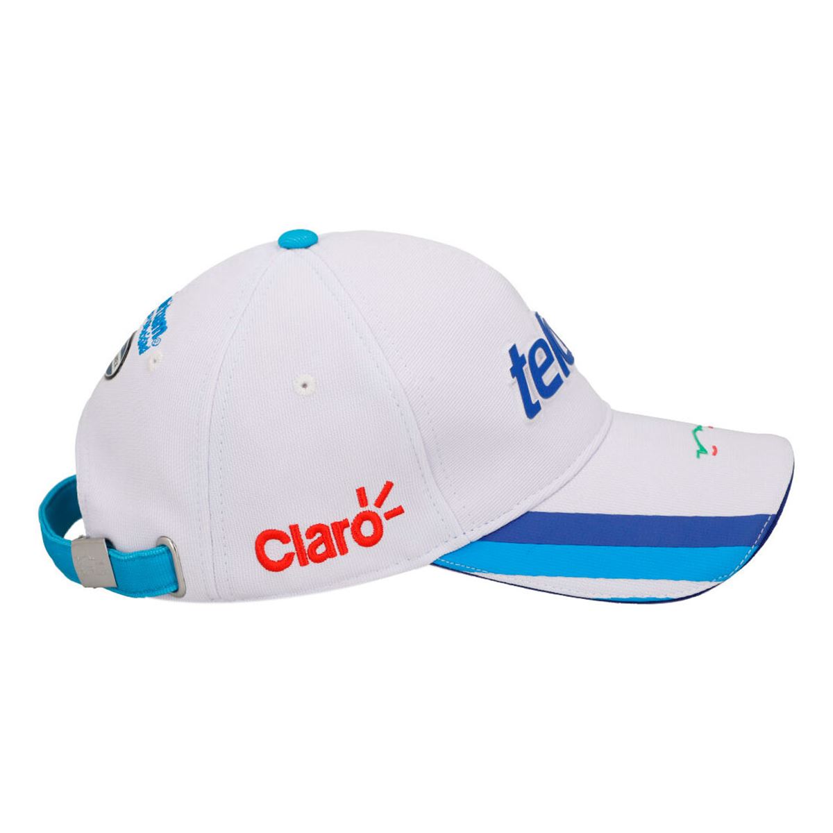 Gorra blanca Pole Position logo 23 para hombre