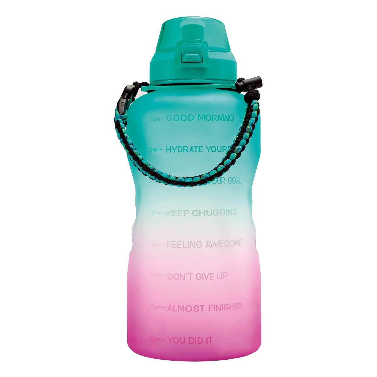 Botella de agua motivacional de 2L y termo de acero inoxidable, Moda de  Mujer