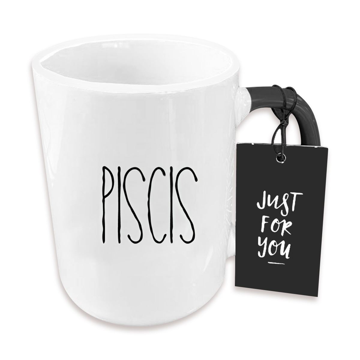 Taza de Cerámica con diseño de Constelacion Signo Zodiacal PISCIS