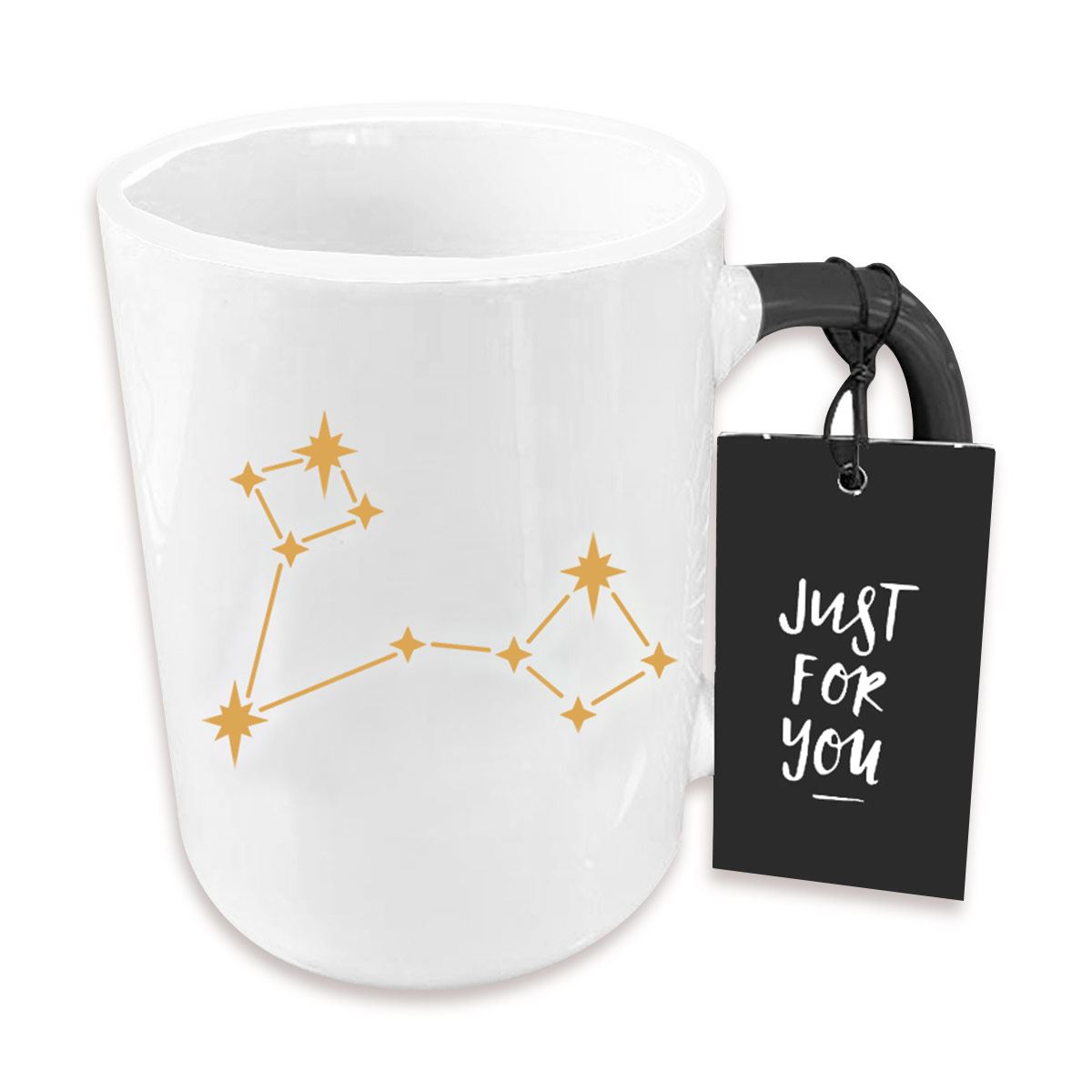 Taza de Cerámica con diseño de Constelacion Signo Zodiacal PISCIS