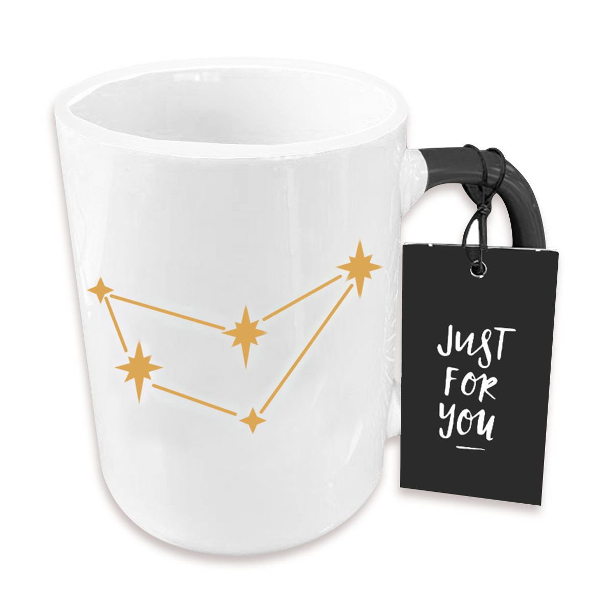Taza de Cerámica con diseño de Constelacion Signo Zodiacal CAPRICORNIO