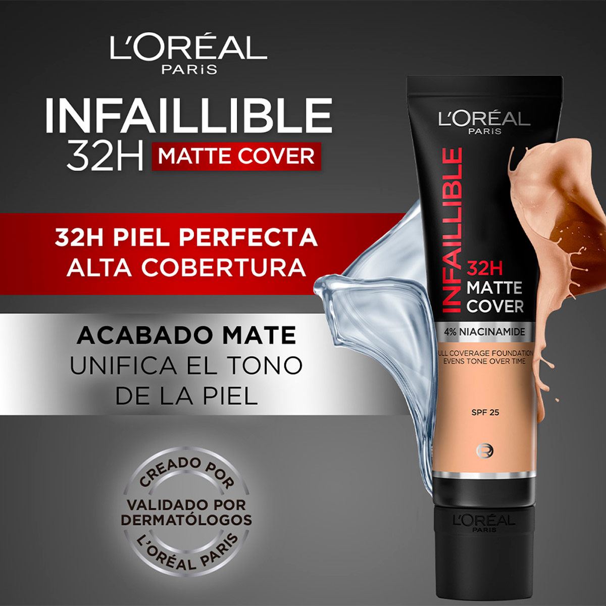 Base de Maquillaje Infallible Matte Cover 145 Beige