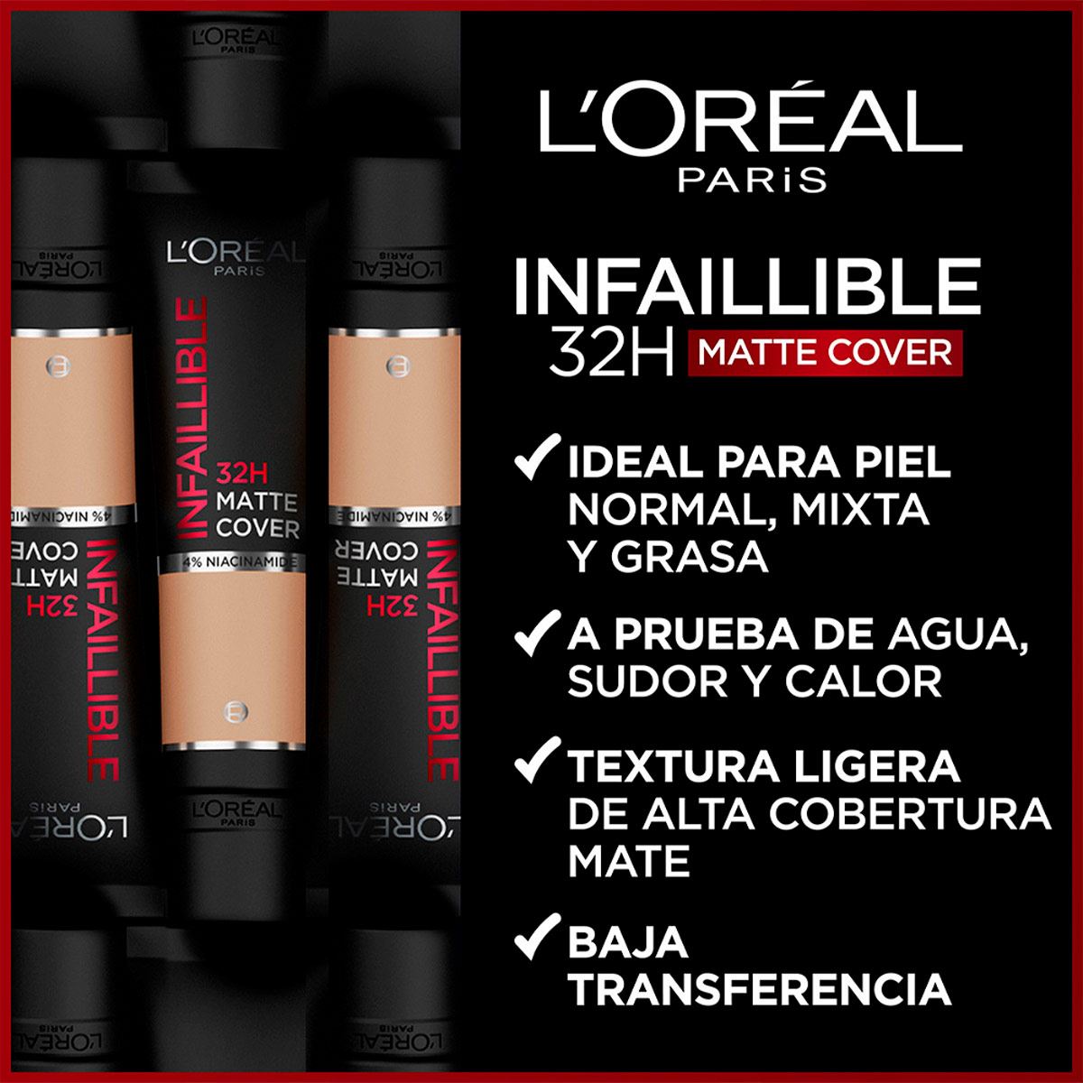 Base de maquillaje Infalible 24h Matte Cover L'Oréal Paris · L'Oréal Paris  · El Corte Inglés