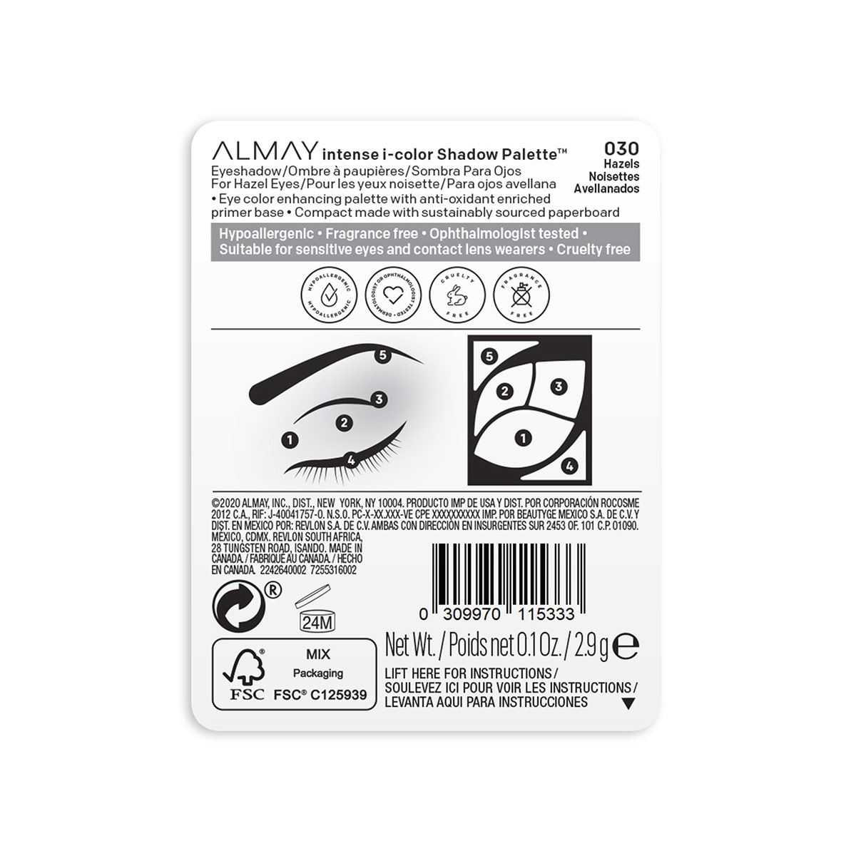 Sombras Intense Almay I-Color Hazel Eyes