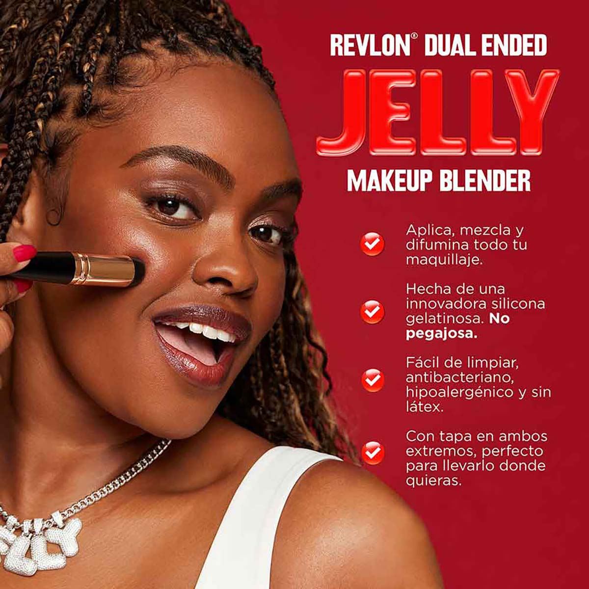 Aplicador Dual Ended Jelly Makeup Blender Revlon