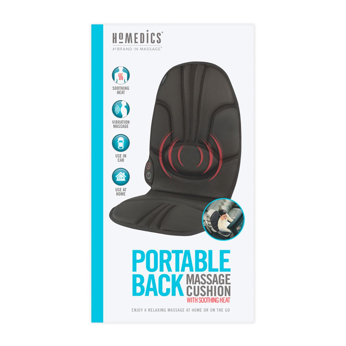 Masajeador De Espalda Vibración Homedics