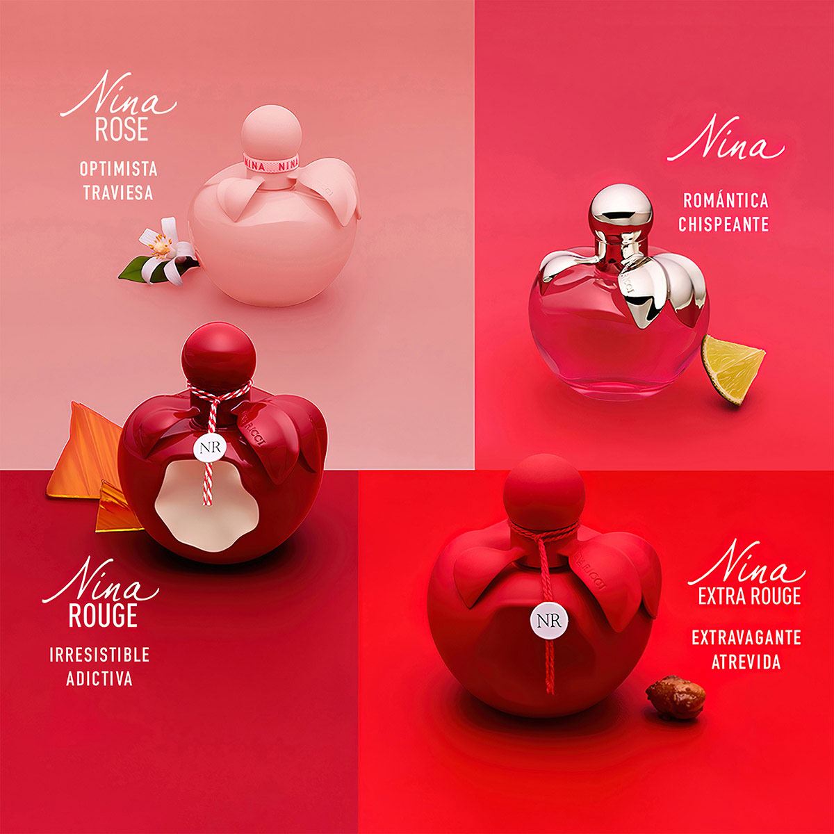Set para Mujer Nina Ricci Nina Rouge EDT 80ml + Body Lotion 75ml