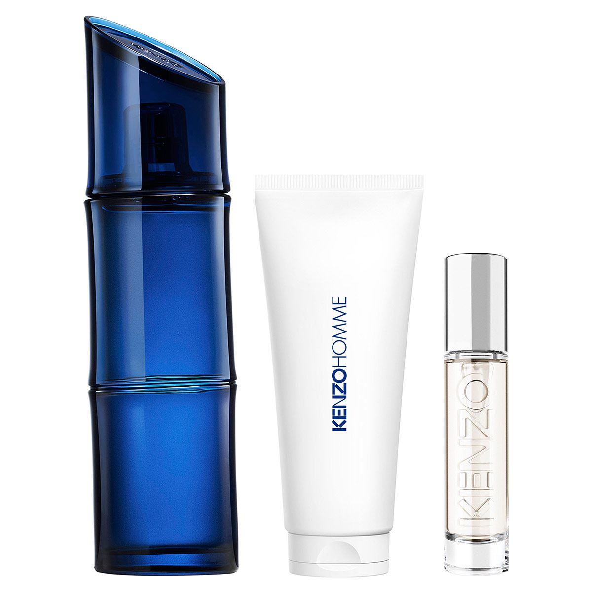 Set de Fragancia para Hombre Kenzo Homme Eau de Toilette Intense 110ml + Perfumero de Viaje 10ml + Gel de Ducha 75ml