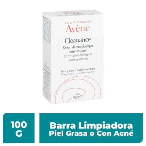 Cleanance Barra Dermatológica Desincrustante, Piel grasa/propensa al acné, 100gr