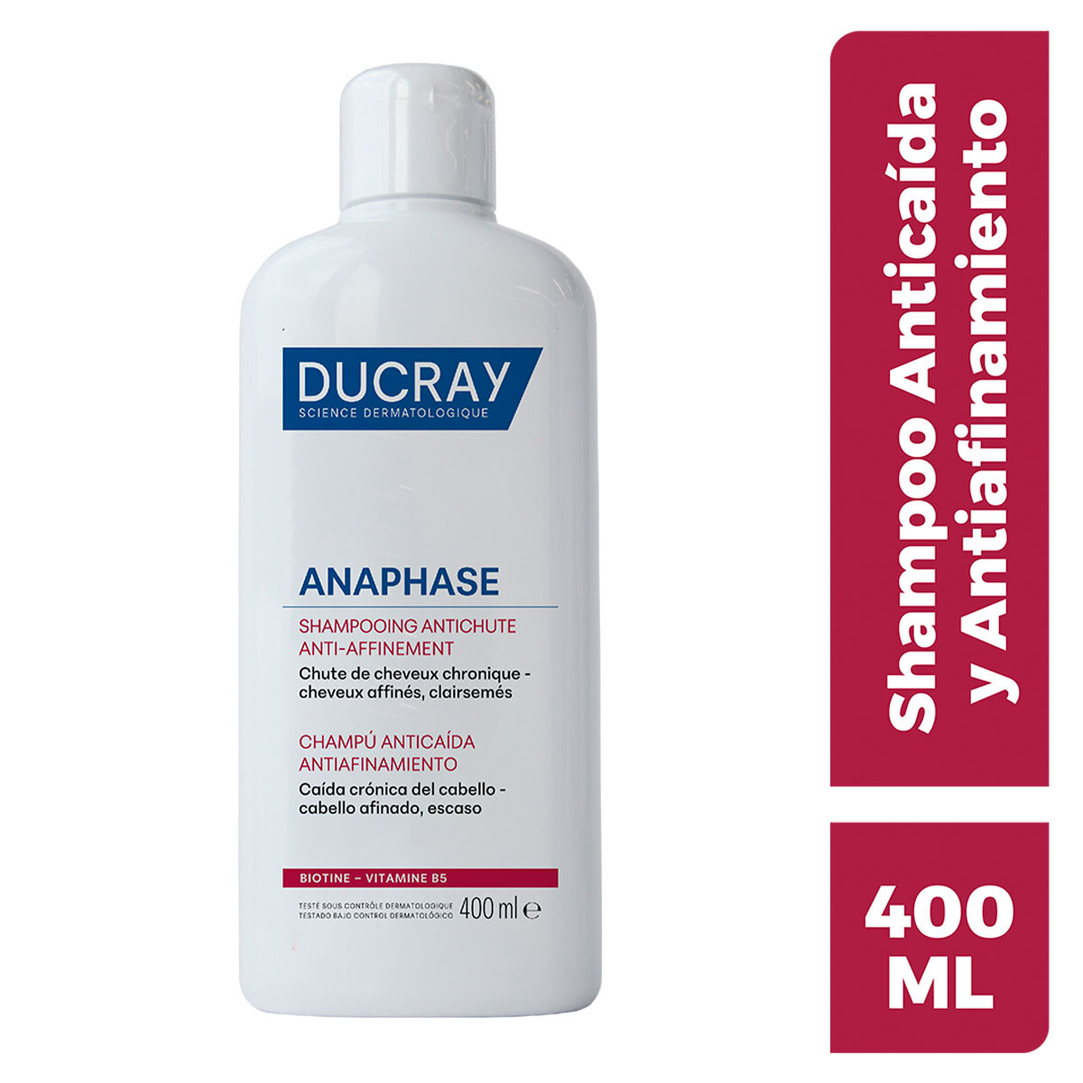 Ducray Anaphase Shampoo Anticaída y Antiafinamiento 400ml