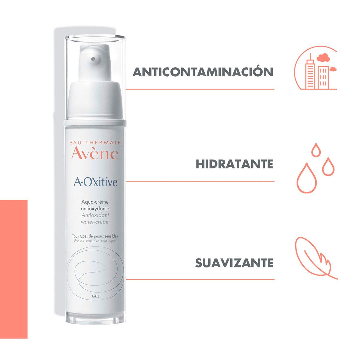 Avène A-Oxitive Crema Facial Alisadora con Vitamina C 30ml