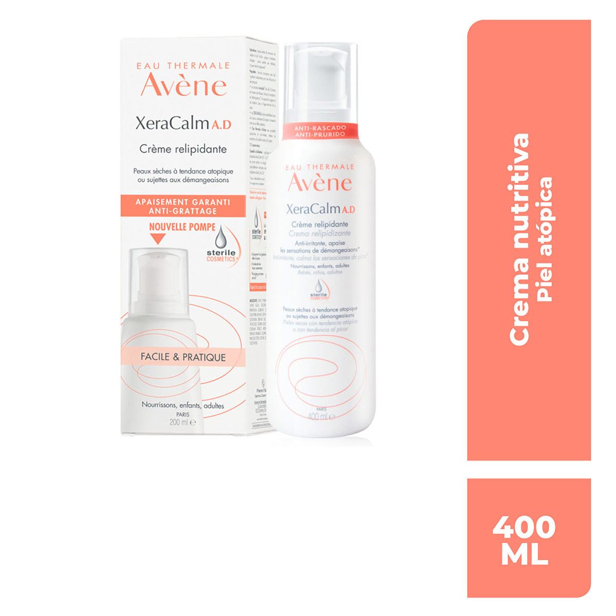 Avène Xeracalm A.D Crema Relipidizante Piel Seca 400ml