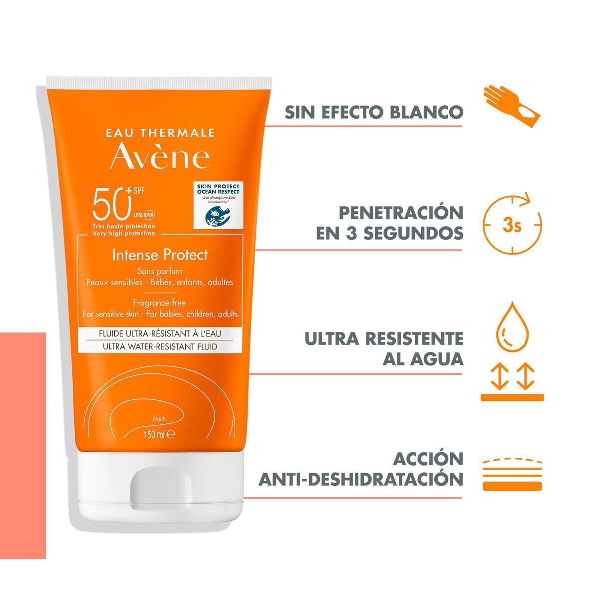 Avène Intense Protect Protector Solar FPS 50+ 150ml