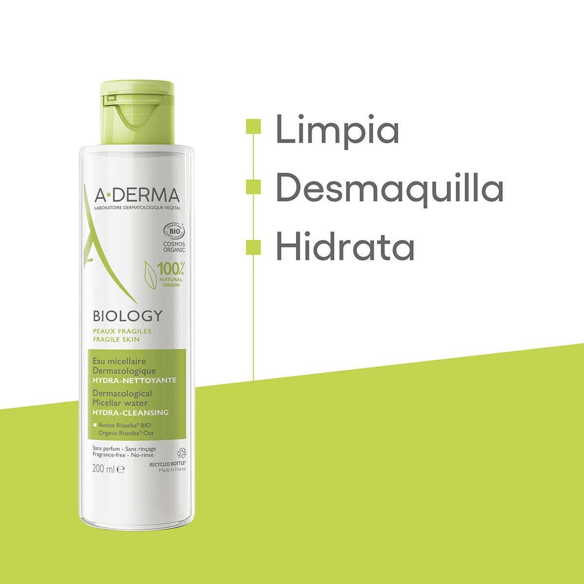 A-derma Biology Agua Micelar Hidratante 200 ml