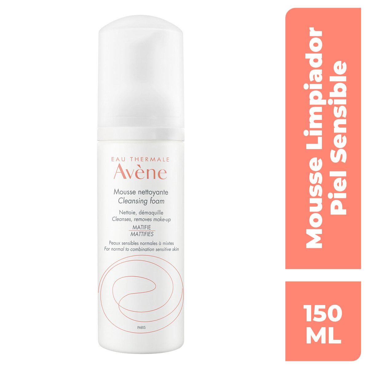 Avène Espuma Limpiadora Piel Sensible Normal a Mixta 150ml