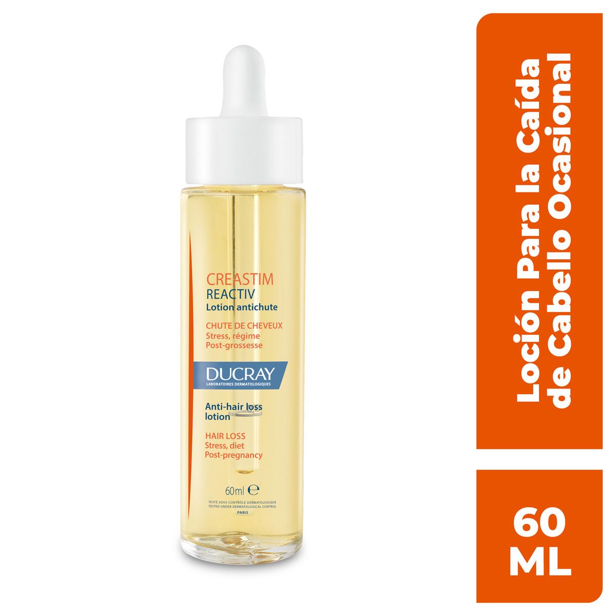 Loción capilar anti-caída, Creastim Reactiv, 60 ml