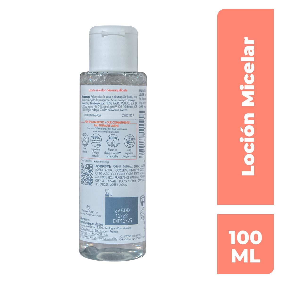 Avène Desmaquillante Agua Micelar Piel Sensible 100ml