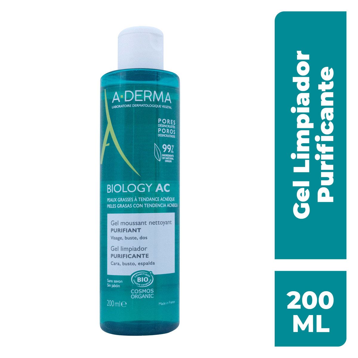 A-Derma Biology Ac Gel Limpiador Facial Espumoso 200ml