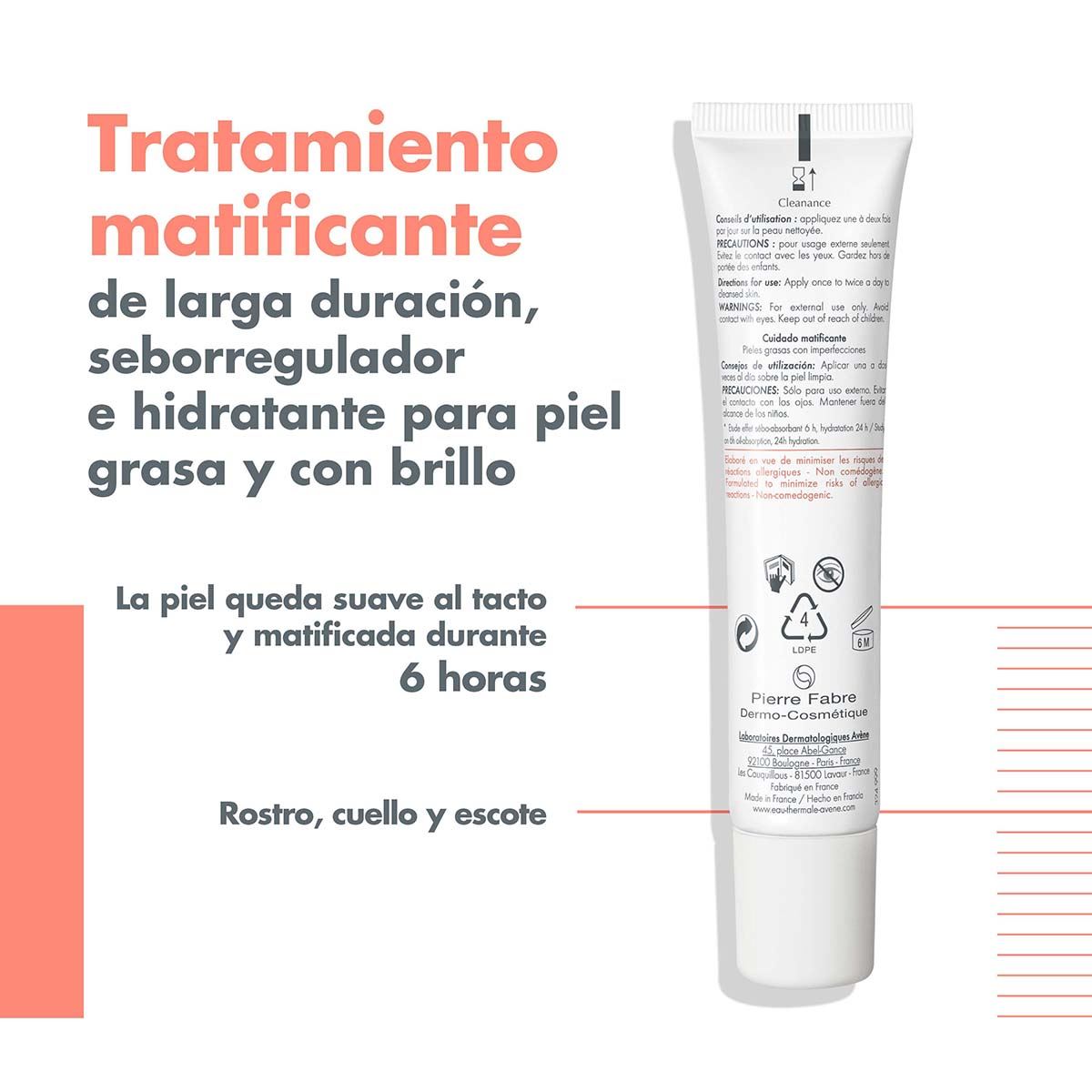 Avène Crema Matificante para Piel Grasa o Mixta 40ml