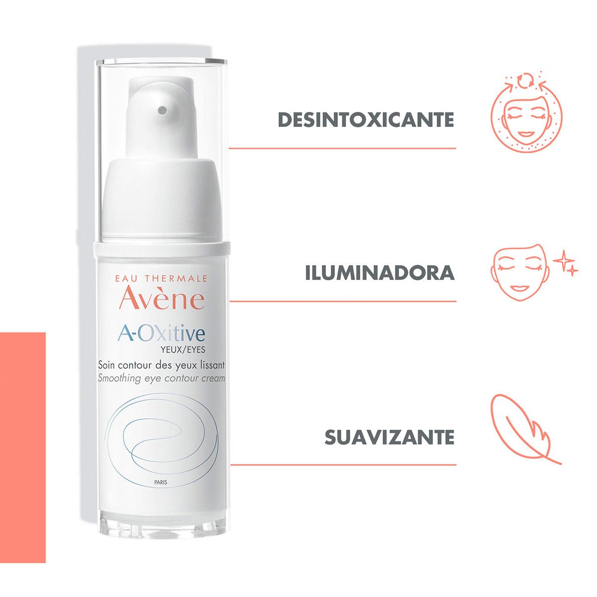 Avène A-Oxitive Contorno de Ojos Alisador con Vitamina C 15ml