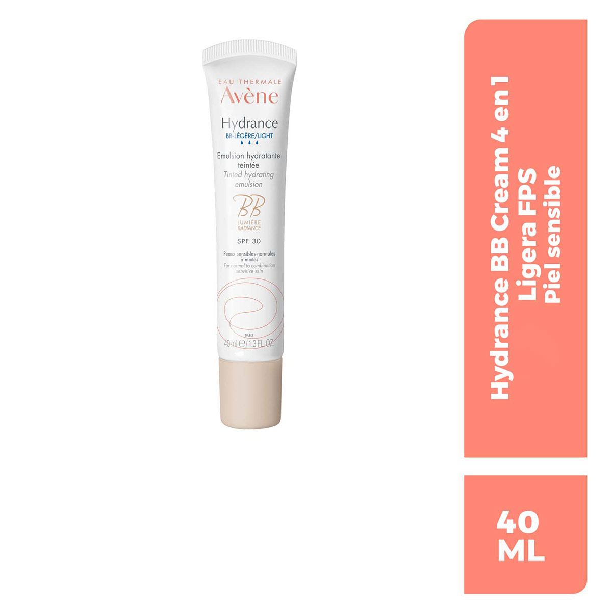 Hydrance BB Cream Ligera 4 en 1 para pieles Secas a Muy Seca Avene