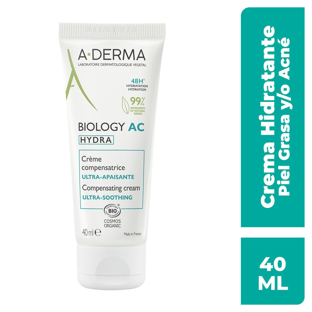 A-Derma Biology Ac Hydra Crema Antimanchas Piel Acneica 40ml