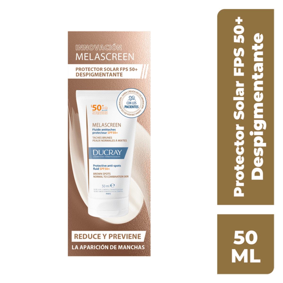 Ducray Melascreen Fluido Protección Solar FPS 50+ 50 ml