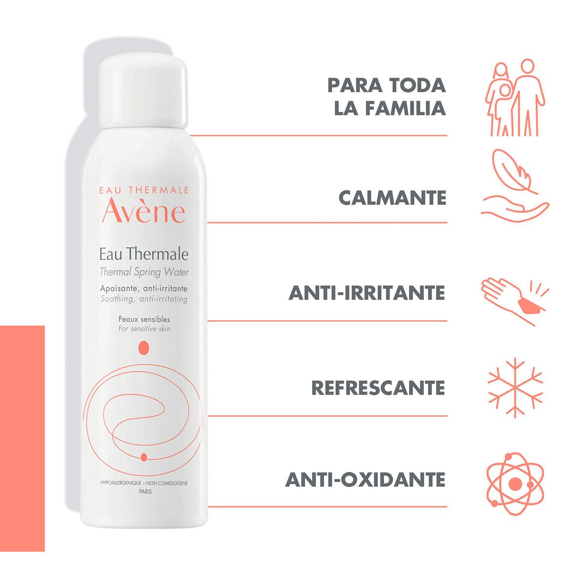 Avène Agua Termal Facial y Corporal en Spray 150ml