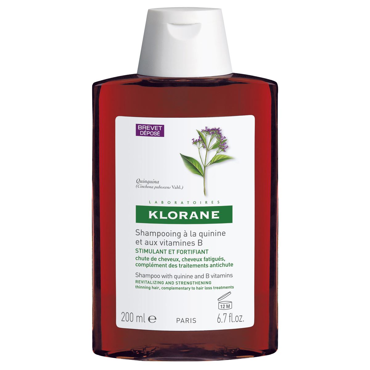 Shampoo de Quinina para la Caída de Cabello Klorane