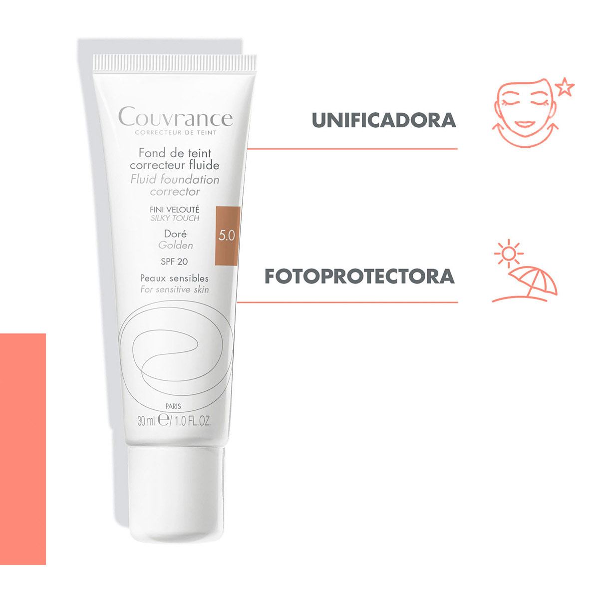 Corrector en Base Líquida para Piel Sensible Avène Couvrance