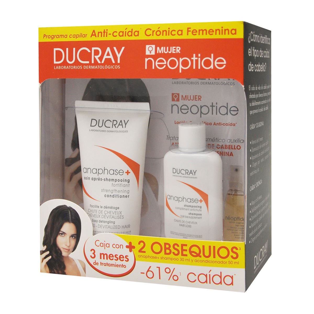 Kit Neoptide Mujer&#43; Shampoo Anaphase De 30ML Y Acondicionador De 50ML