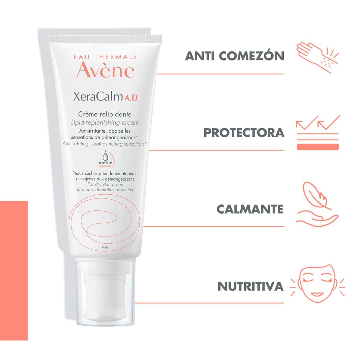 Avène Xeracalm A.D Crema Relipidizante Piel Seca 200ml