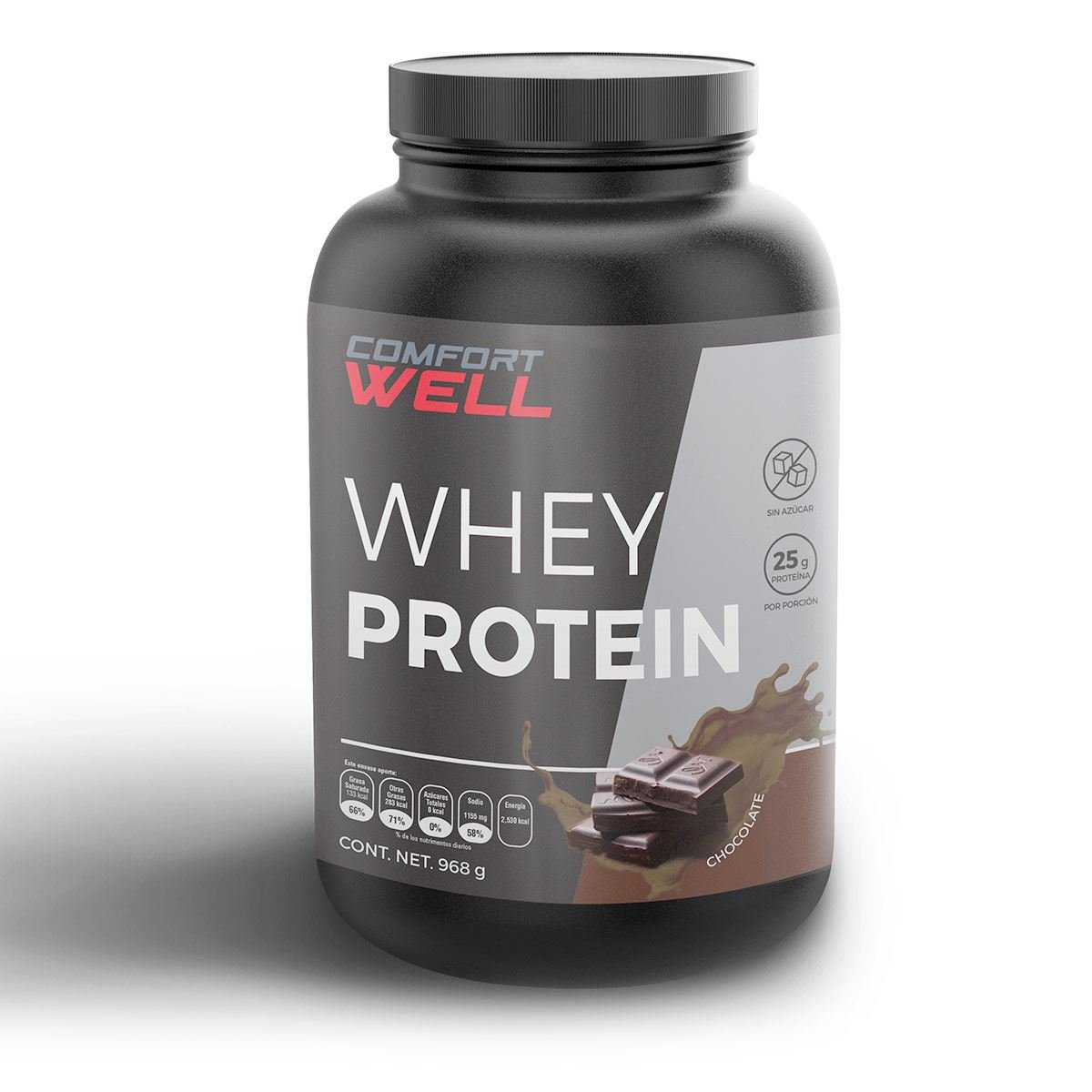 Proteína sabor chocolate (Whey Protein) Comfort Well