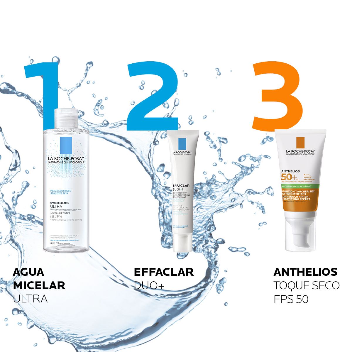 Agua Micelar La Roche Posay Ultra Pieles Sensibles limpiadora y desmaquillante 400ml