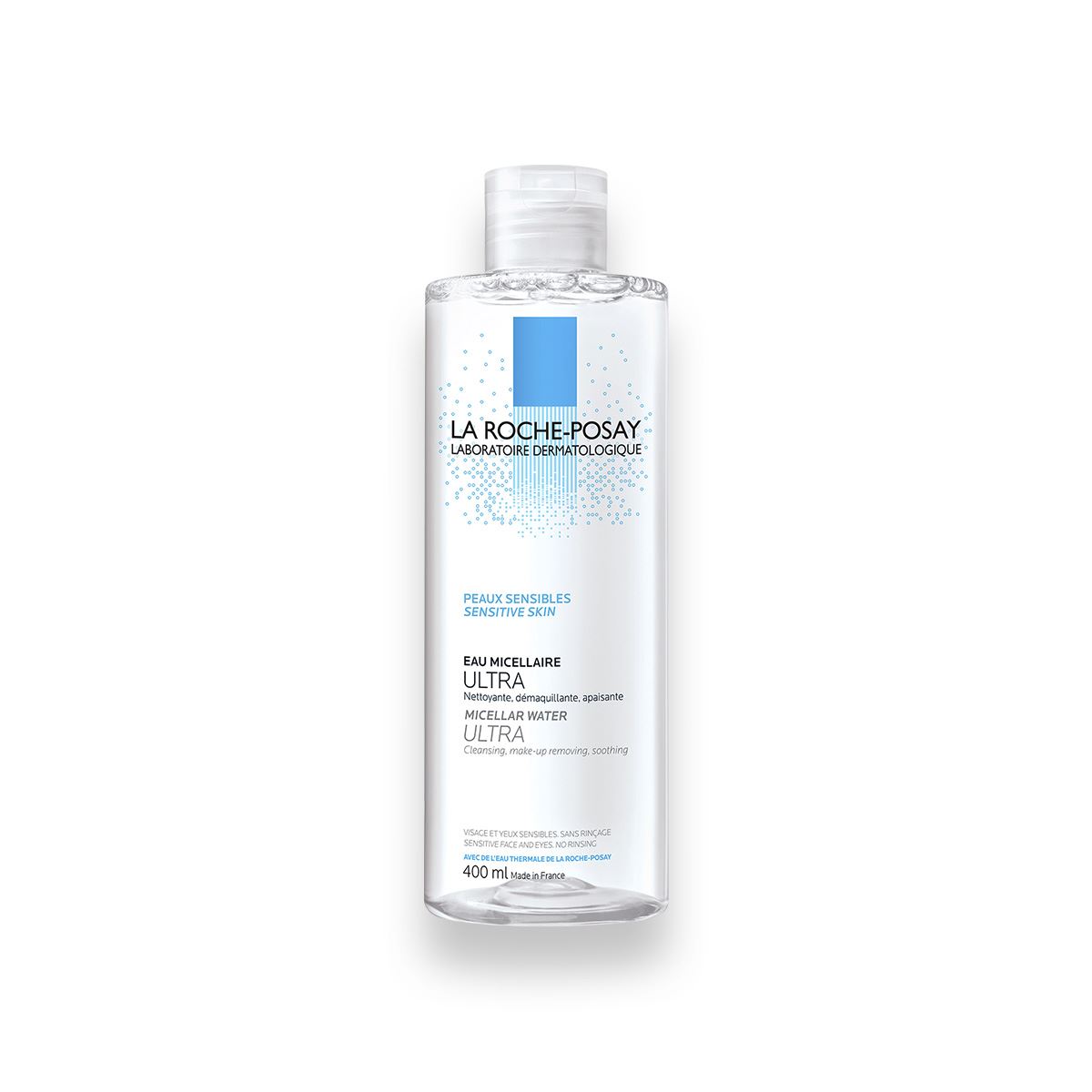 Agua Micelar La Roche Posay Ultra Pieles Sensibles limpiadora y desmaquillante 400ml
