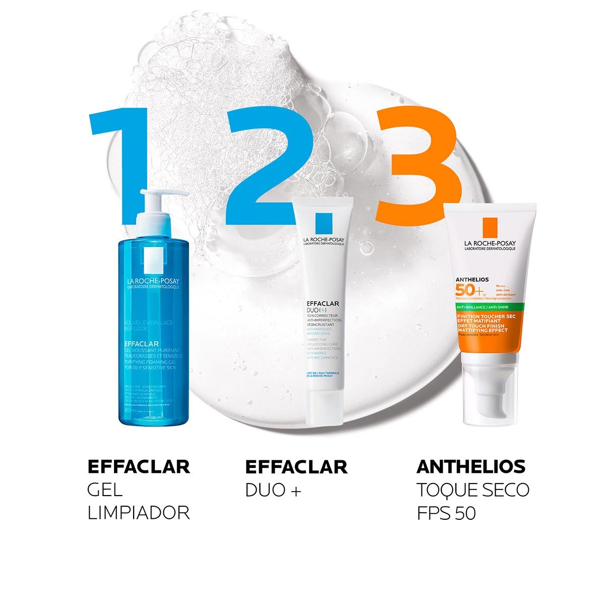 Limpiador Facial La Roche Posay Effaclar Gel Purificante Para Piel Mixta a Grasa 400ml