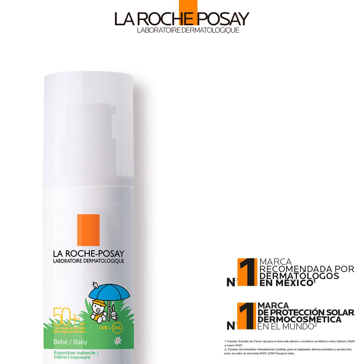 Protector Solar Corporal para Bebés La Roche Posay Anthelios Dermopediatrics Lait FPS50 50ml