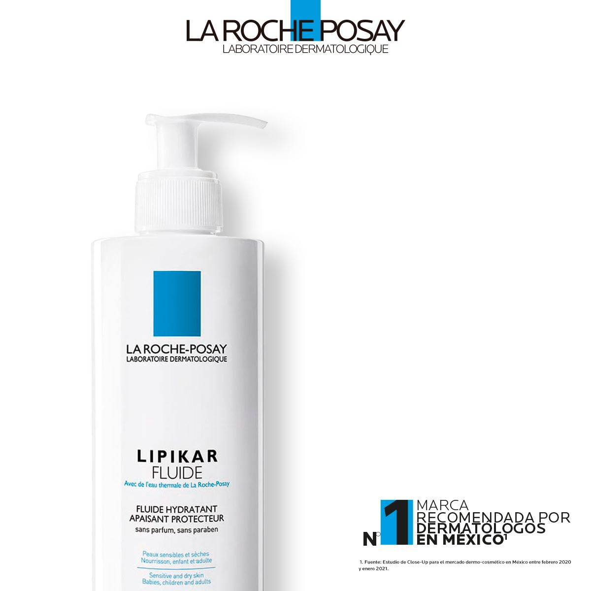 Crema Hidratante La Roche Posay Lipikar Fluido para Piel Seca 400ml