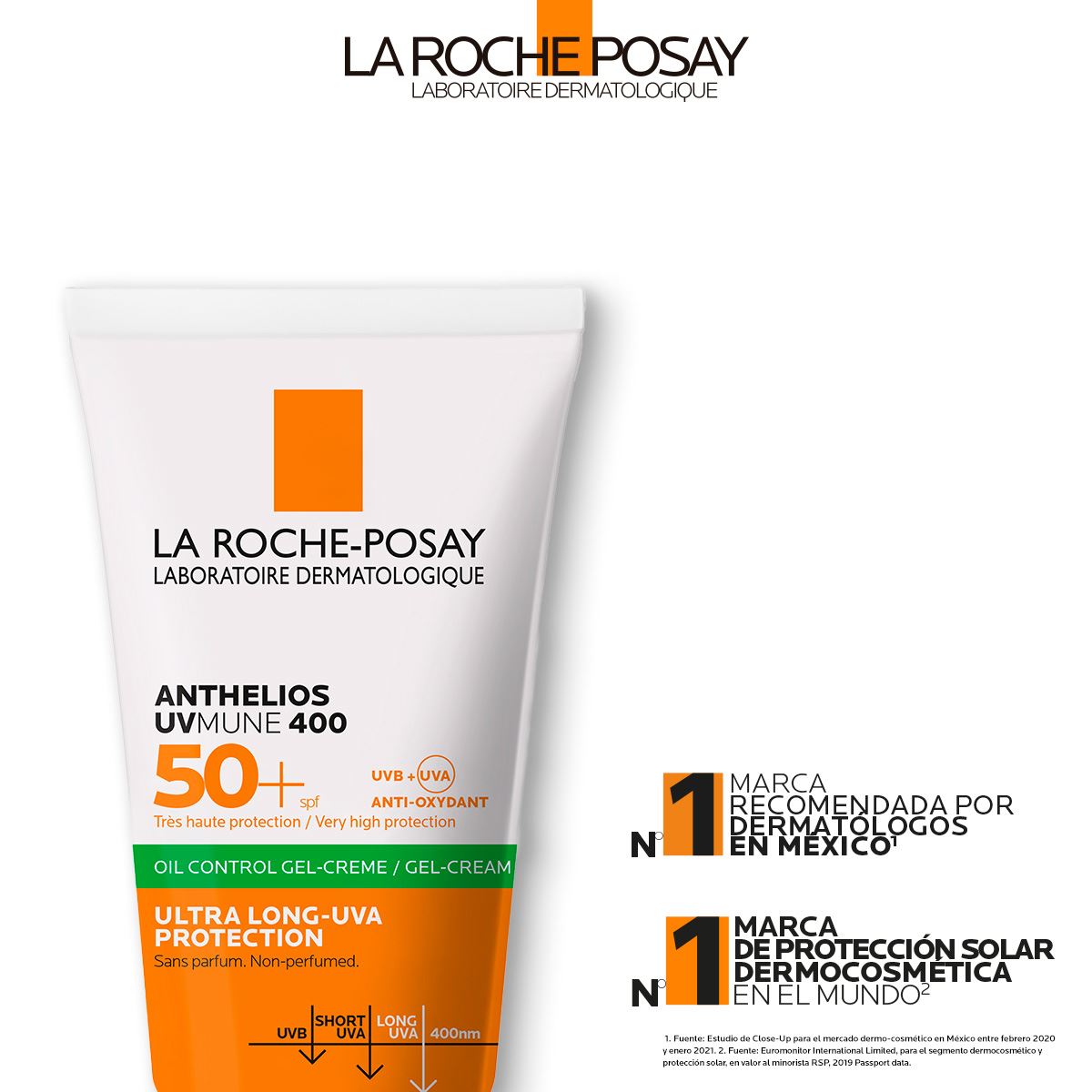 Protector Solar Facial La Roche Posay Anthelios XL Toque Seco FPS50+ Matificante Para Piel Grasa a Mixta 50ml